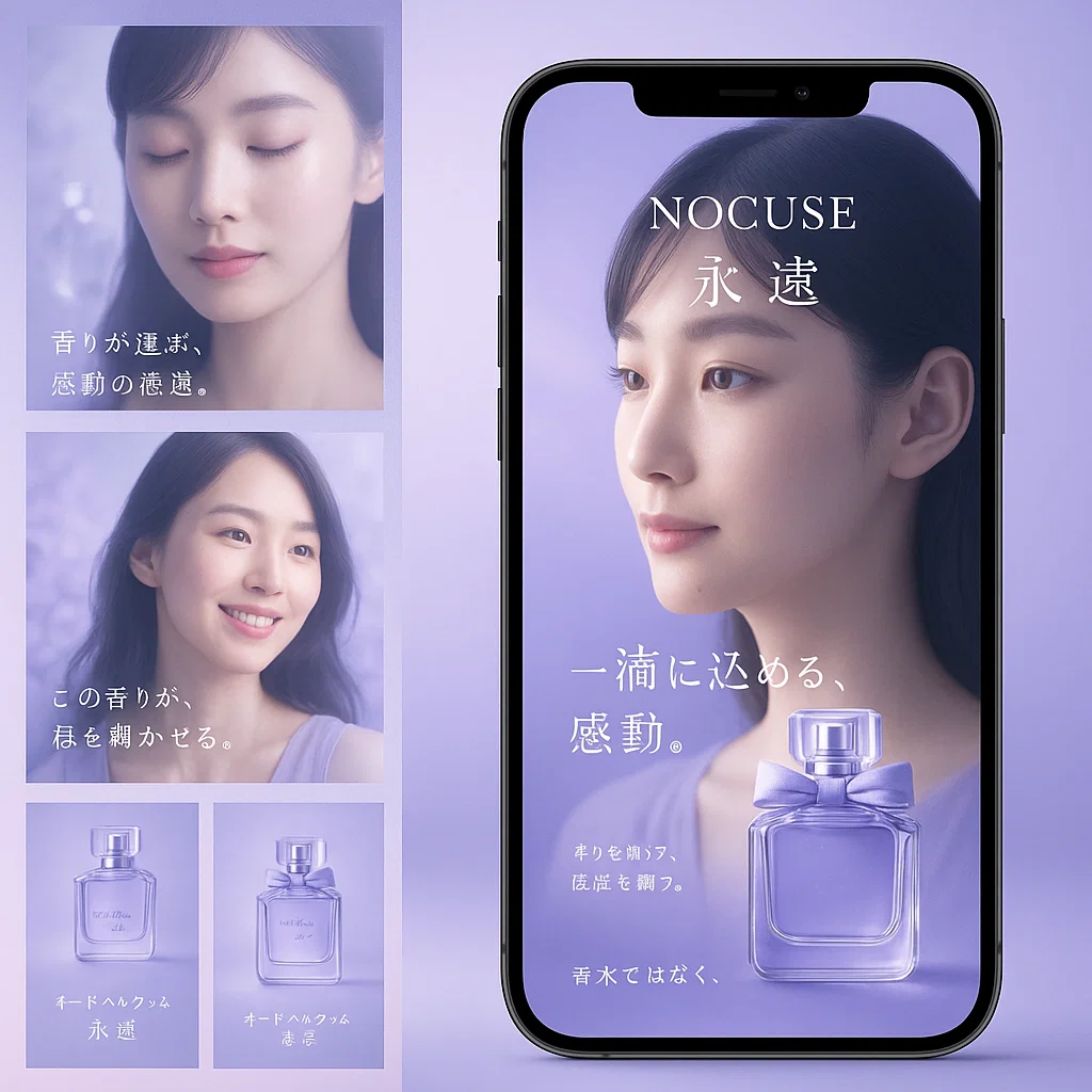 香水AIバナー広告事例